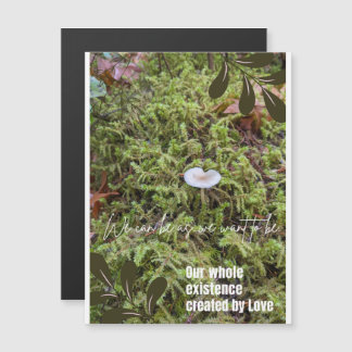 Belknap Mushroom with Connection Quote Magnet