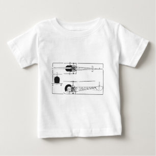 Bell 47 Helicopter Baby T-Shirt
