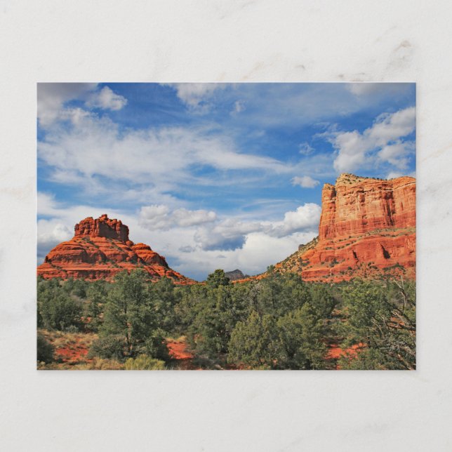 Bell and Courthouse Rocks Postcard (Front)