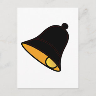 Bell Black Red Left 45 deg The MUSEUM Zazzle Gifts Postcard