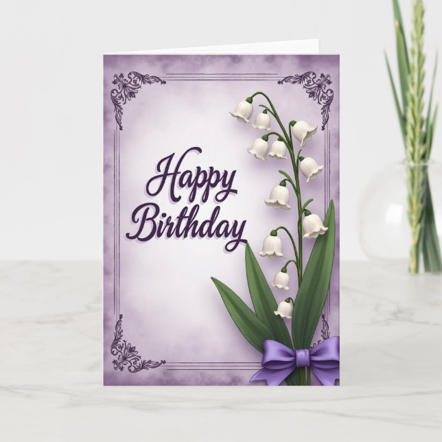Bell Blossom Birthday Card (Front)