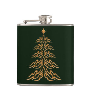 Bell Christmas Tree Flask