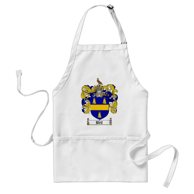 BELL FAMILY CREST -  BELL COAT OF ARMS STANDARD APRON (Front)