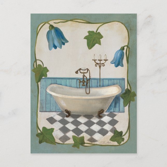 Bell Flower Bath Postcard (Front)