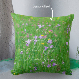 Bell-flower on a green meadow cushion