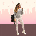 Bell Flowers on beige background Pattern Leggings<br><div class="desc">Introducing our stunning floral pattern leggings, perfect for adding a touch of elegance to any outfit. Made from high-quality, stretchy material, these leggings offer ultimate comfort and a flattering fit. The beautiful floral design is eye-catching and feminine, making them perfect for both casual and dressy occasions. With their versatile style,...</div>
