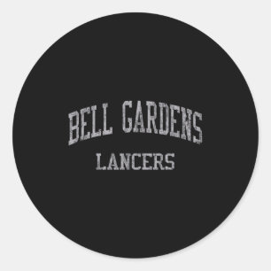 Bell Gardens High School Hs Bell Gardens Ca Vintag Classic Round Sticker
