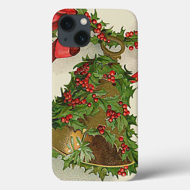 Bell Holly Red Ribbon Berry Garland Case-Mate iPhone Case (Back)