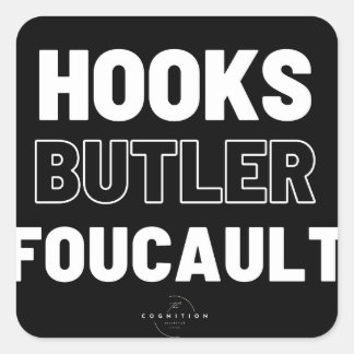 bell hooks, Judith Butler, Michel Foucault Square Sticker