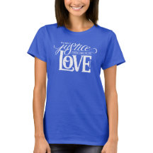 bell hooks Without Justice Fitted Blue T-Shirt