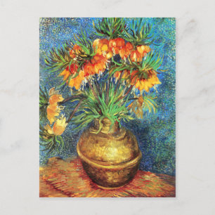 Bell Lilies in a Copper Vase, Van Gogh Postcard
