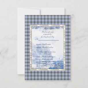 Bell of Borders Tartan RSVP Card