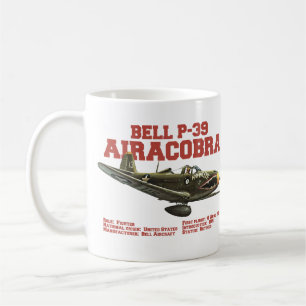 Bell P-39 Airacobra   WW2 Plane Coffee Mug