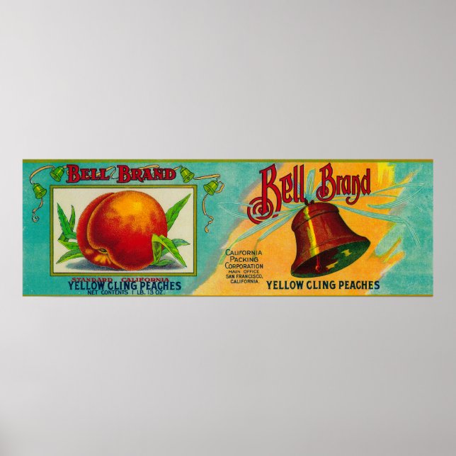 Bell Peach Label Poster (Front)