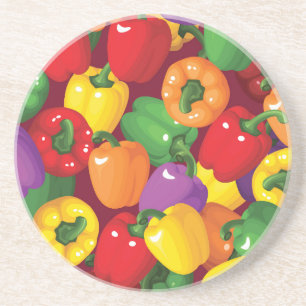 Bell Pepper Pattern Coaster