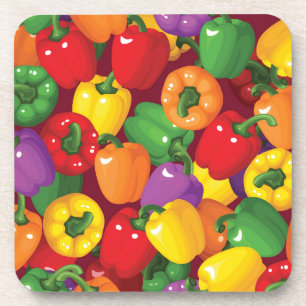 Bell Pepper Pattern Coaster