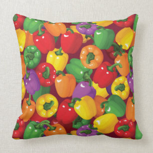 Bell Pepper Pattern Cushion