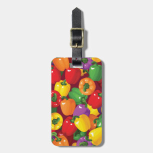 Bell Pepper Pattern Luggage Tag