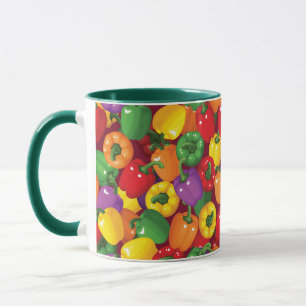 Bell Pepper Pattern Mug