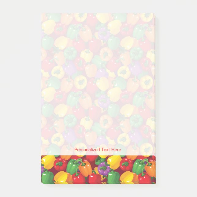 Bell Pepper Pattern Post-it Notes (Front)