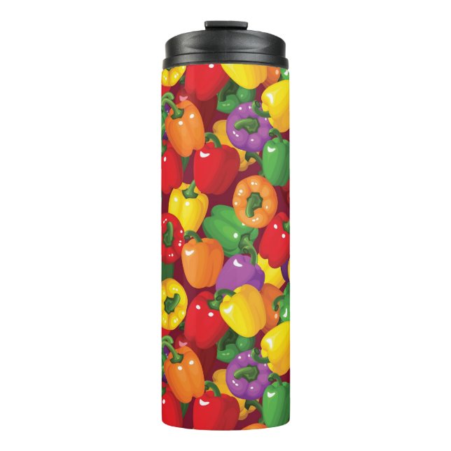 Bell Pepper Pattern Thermal Tumbler (Front)