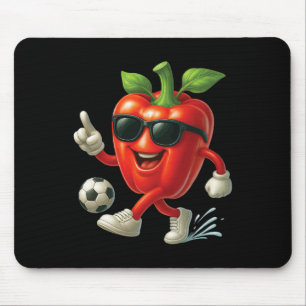 Bell Pepper Soccer Mouse Pad