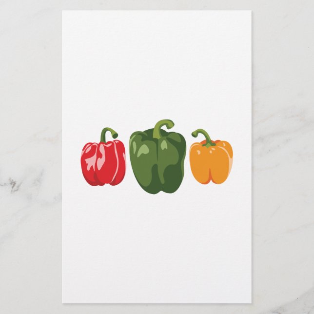 Bell Pepper Trio Stationery (Front)