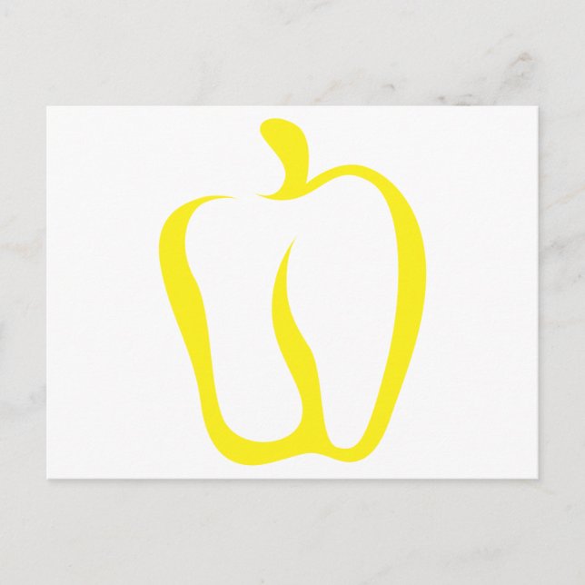 Bell Pepper Vegetable Icon Postcard (Front)