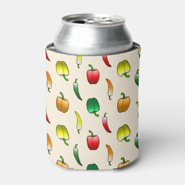 Bell Peppers and Long Sweet Peppers Can Cooler (Can Front)