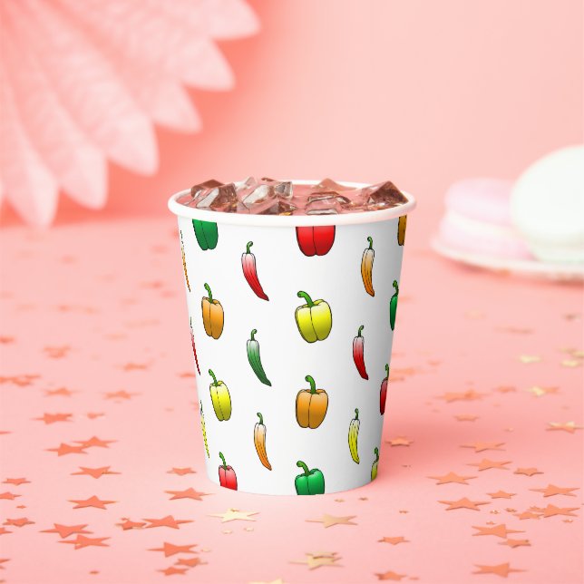 Bell Peppers and Long Sweet Peppers Paper Cups (Insitu)