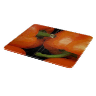 Bell Peppers at the Market Cutting Board