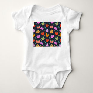 Bell Peppers Hand Drawn Vegetable Baby Bodysuit