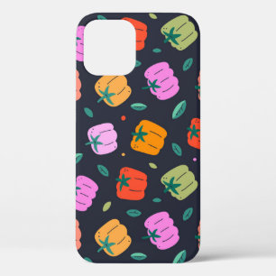 Bell Peppers Hand Drawn Vegetable iPhone 12 Case