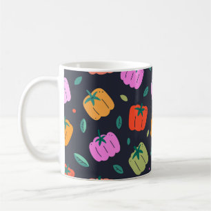 Bell Peppers Hand Drawn Vegetable Coffee Mug