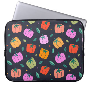 Bell Peppers Hand Drawn Vegetable Laptop Sleeve