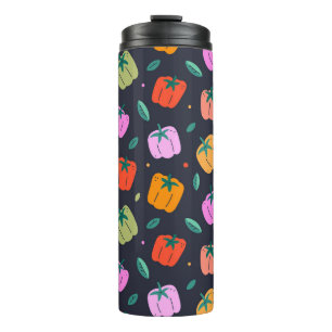 Bell Peppers Hand Drawn Vegetable Thermal Tumbler