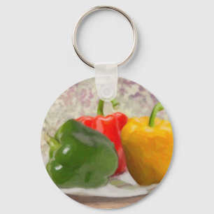 Bell Peppers Key Ring