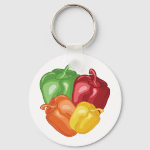 Bell Peppers Key Ring
