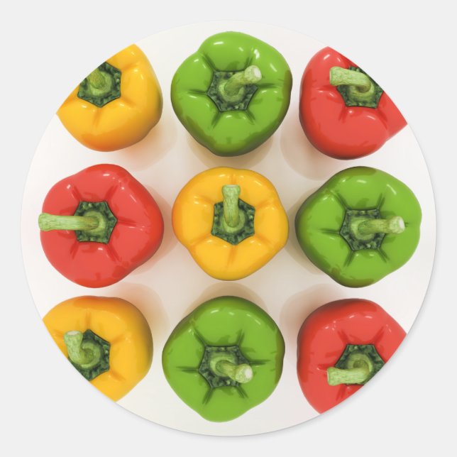 Bell Peppers Stickers (Front)