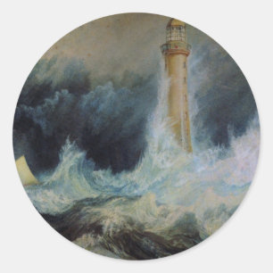 Bell Rock Lighthouse Classic Round Sticker
