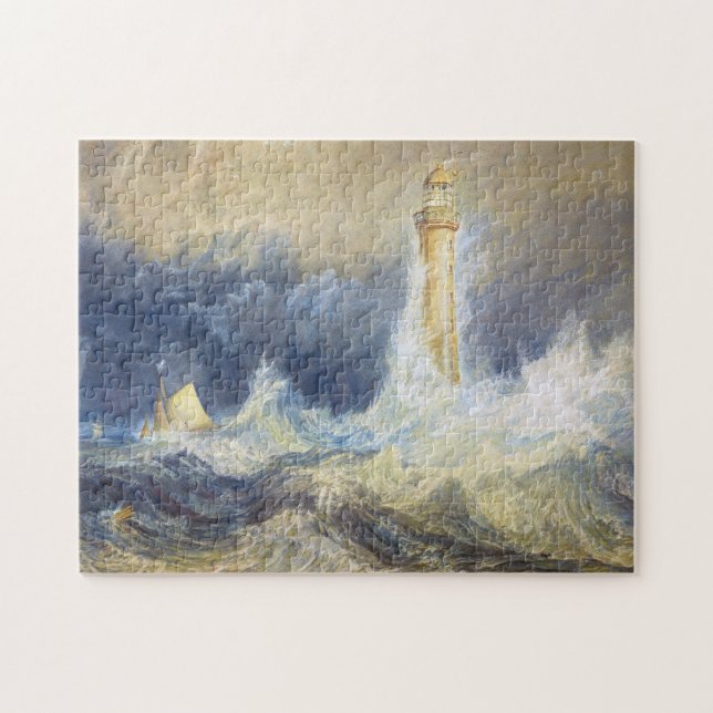 Bell Rock Lighthouse Joseph Mallord William Turner Jigsaw Puzzle (Horizontal)