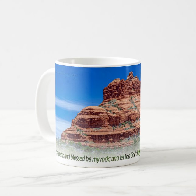 Bell Rock Psalm 18:46 KJV Coffee Mug (Front Left)