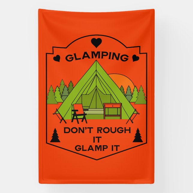 Bell Tent Glamping Banner (Vertical)