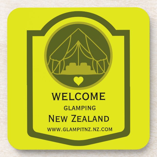 Bell Tent Glamping Business Coaster (Front)