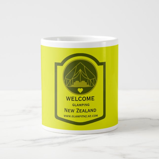 Bell Tent Glamping Business Large Coffee Mug (Front)