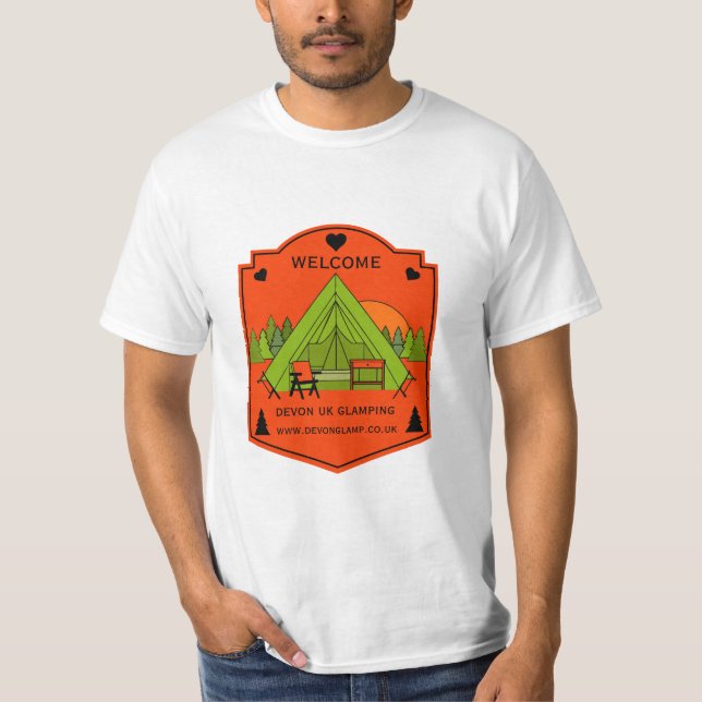 Bell Tent Glamping Business T-Shirt (Front)