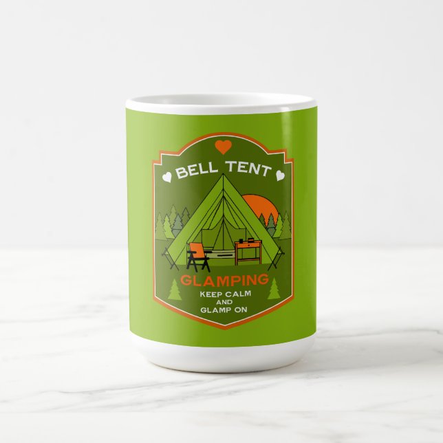 Bell Tent Glamping Coffee Mug (Center)