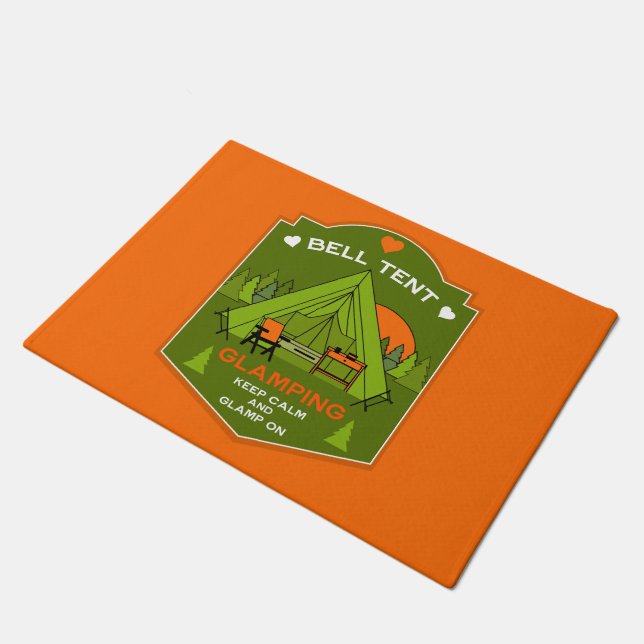 Bell Tent Glamping Doormat (Angled)