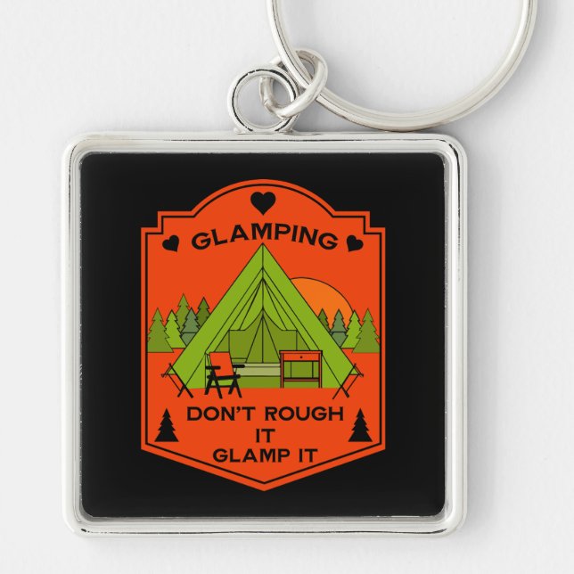 Bell Tent Glamping Key Ring (Front)