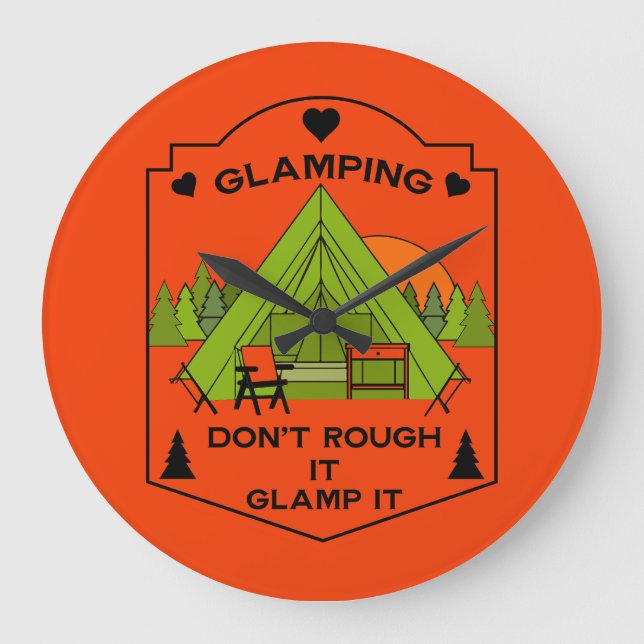 Bell Tent Glamping Large Clock (Front)